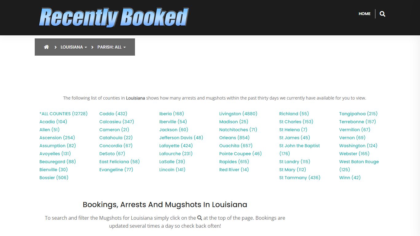 Bookings, Arrests and Mugshots in Jefferson Davis Parish, Louisiana